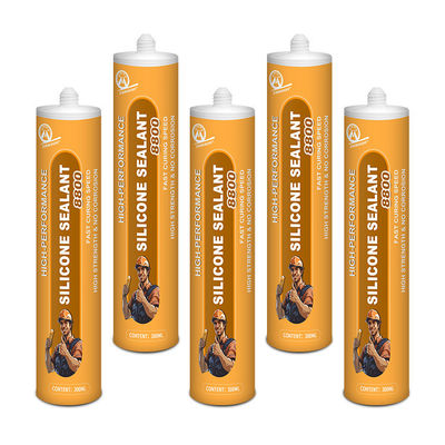 Good price MF Mixture MH8800 Silicone Sealant Custom Fire Resistant Neutral Transparent Adhesives Caulking 590ml Sausage online