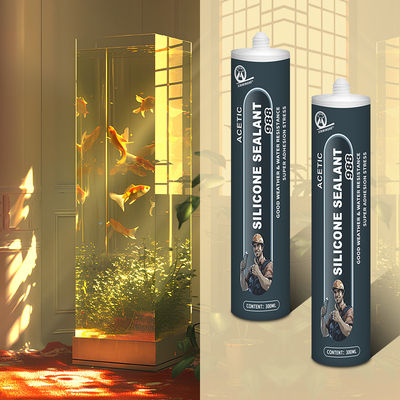 Good price General Purpose Acetate Silicone Sealant Fast Drying Adhesive For Fish Tanks And Aquariums online