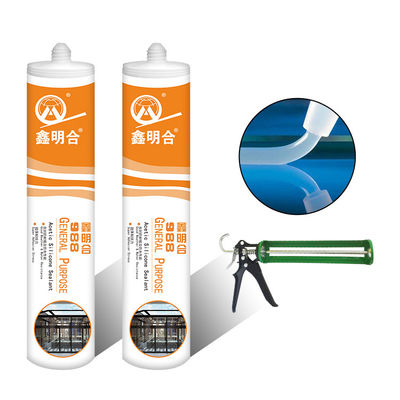 Good price Acid Sealant MH988 Acetic Silicone Sealant RTV Brown Glass Glue Waterproof Clear Gp Caulk Sealant online
