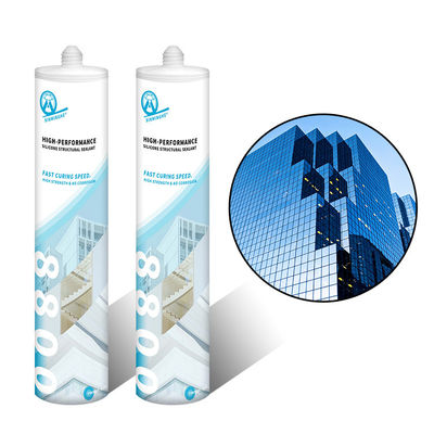Good price MH8800 300ML UV Resistant Roofing Caulk Gutter Roof Neutral Black White Grey RTV Silicone Sealants for Glass Bonding Strength online