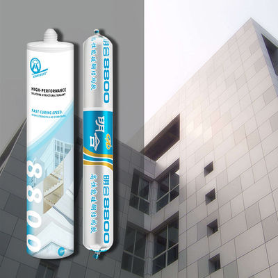 Good price MH8800 High Temp Heat Resistant Caulk for Steel Glass Curtain Wall Silicone Sealant Adhesive 590ml Sausage MF Mixture online