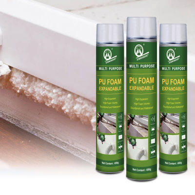 Good price 900g Gap Filler Caulking Sealing Holes Expanding Structural Thermal White Pu Foam Spray for Sun Roof Construction Usage online